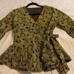 New Handmade Ankara Print Top